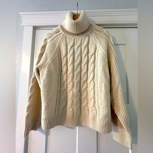 GAP Cable knit cream sweater